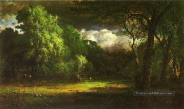 Inness Peintre - Medfield Massachusetts paysage Tonaliste George Inness Forêt